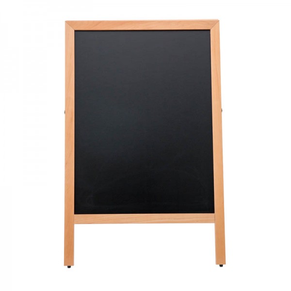 Massief beuken displaypaneel met zwart MDF afwisbaar oppervlak, ideaal voor het weergeven van promoties