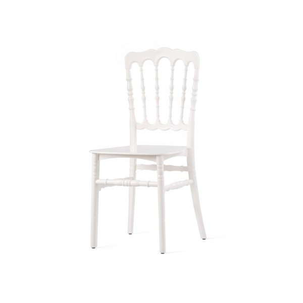 Chaise design traditionnelle blanche